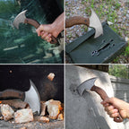 Compact tomahawk "Mingan" with polymer composite handle