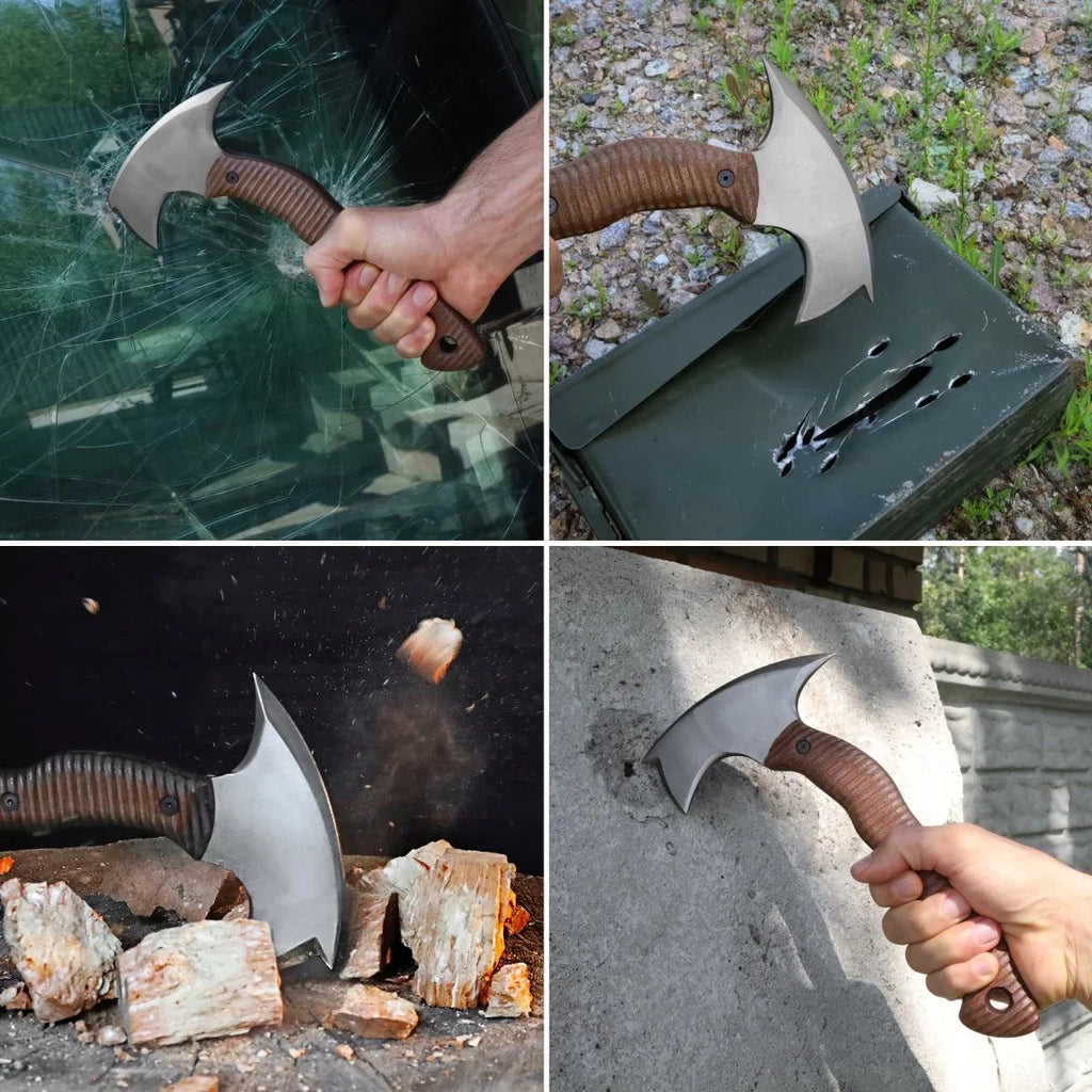 Compact tomahawk "Mingan" with polymer composite handle
