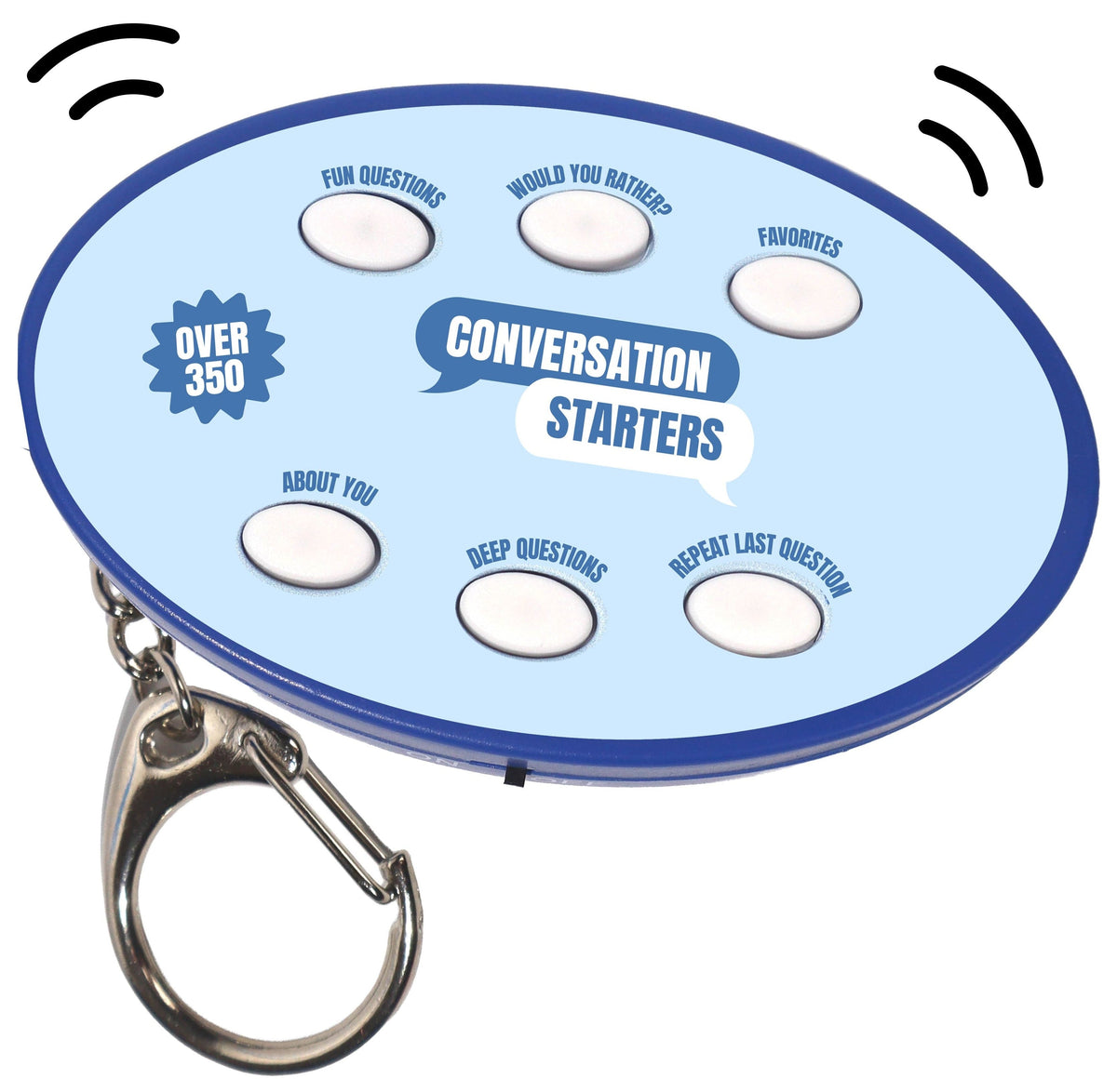 🗣️💬 350+ Electronic Conversation Starter Keychain - Ice Breaker Question Games 🎤