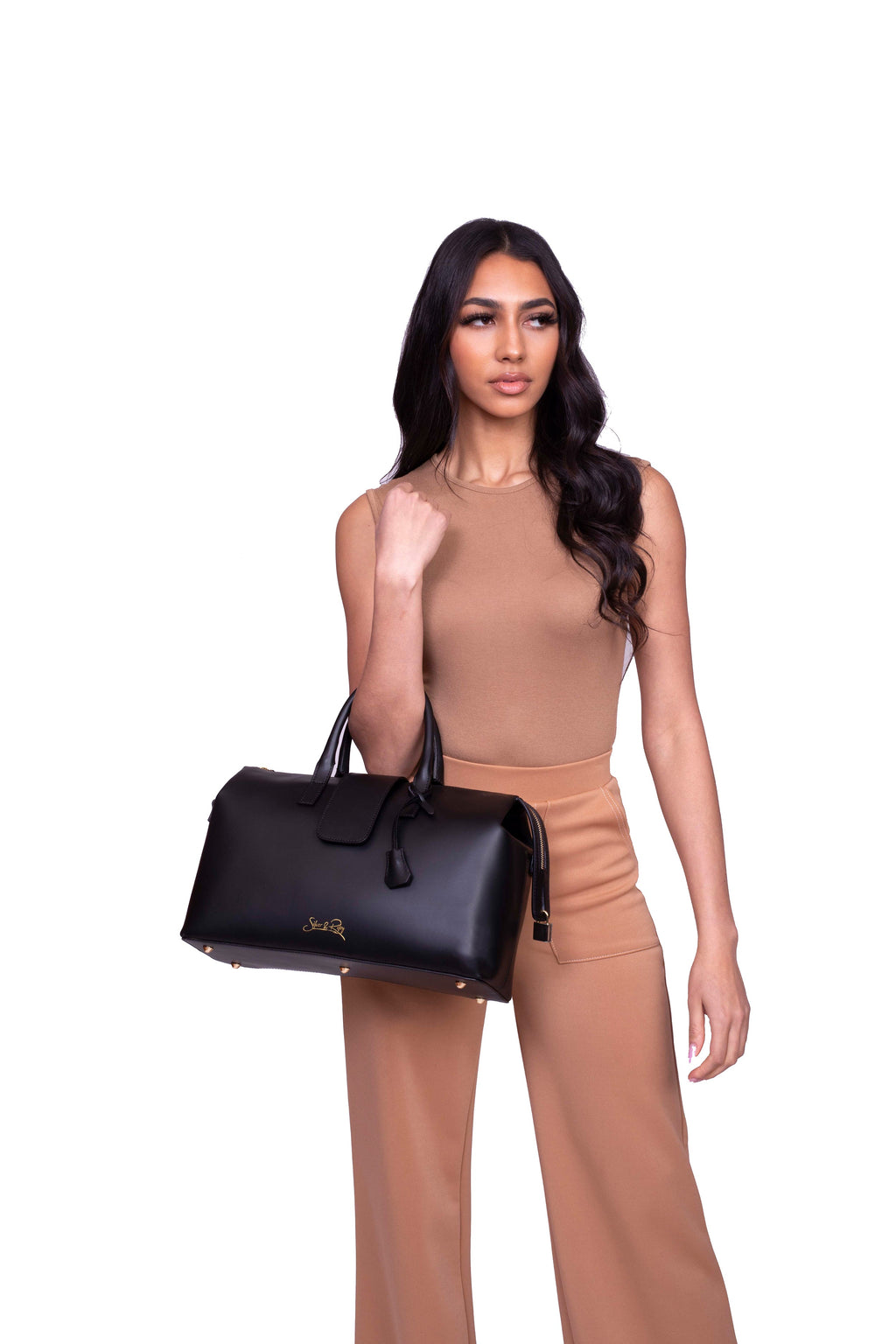 Convertible Executive Leather Bag Classic Size in Black
