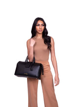 Convertible Executive Leather Bag Classic Size in Black