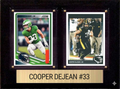 Cooper DeJean Philadelphia Eagles Fan Gift Plaque 6x8 2 Cards Prizm, Donruss, Score 2024 2025 2026