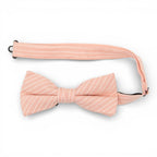 Coral Stripe - Men's Pre-tied Bow Tie