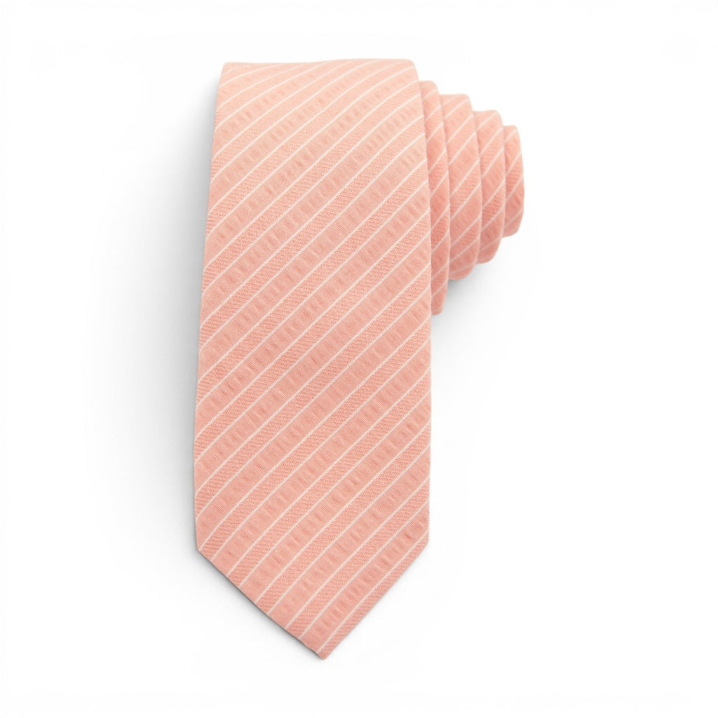 Coral Stripe - Men's Tie
