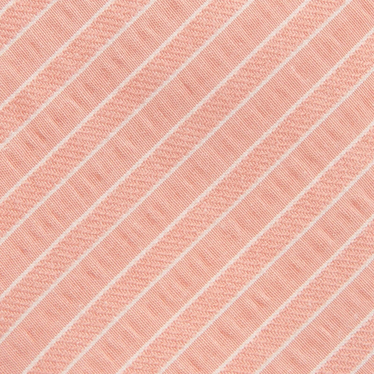 Coral Stripe - Petite Hair Bow