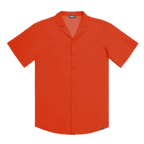 Men’s Short Sleeve Tailored Fit Button-Down Shirt – Coral