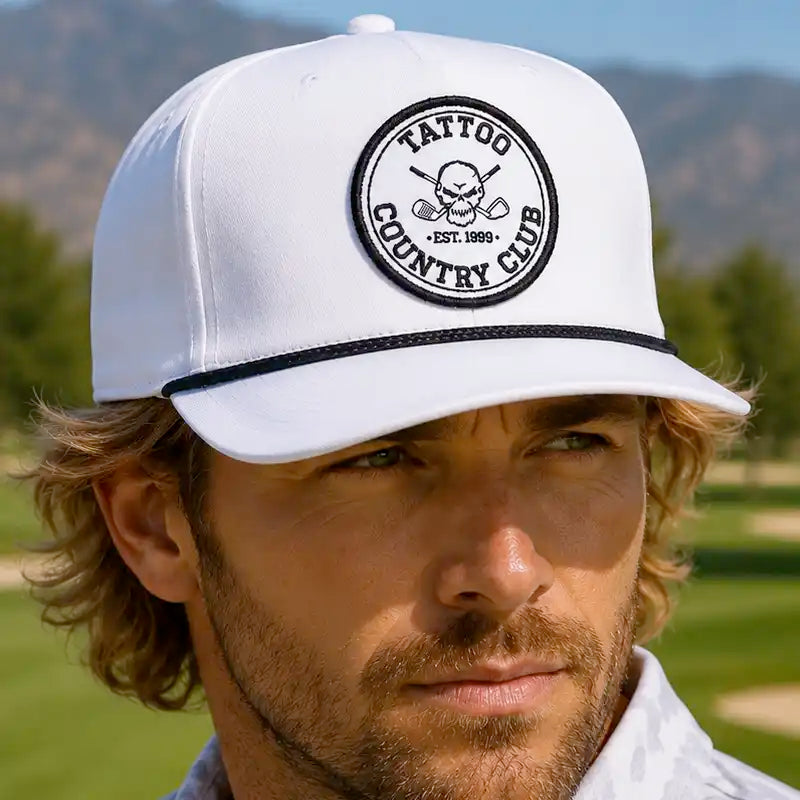 Tattoo Country Club Golf Hat (White)