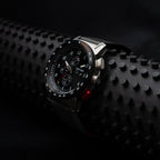 CR-01 - Chrono Watch with Italian Leather Strap - Jet Black