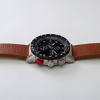CR-01 - Chrono Watch with Italian Leather Strap - Whiskey Brown