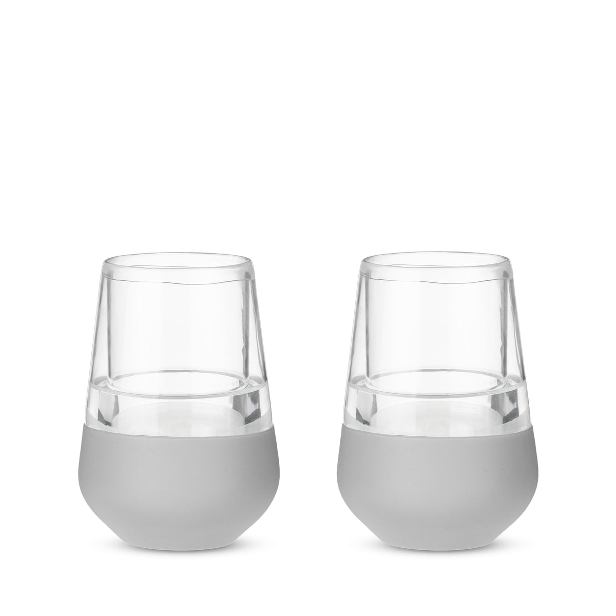 Glass Wine FREEZE™ in Gray, Set of 2