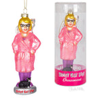 Crazy Cat Lady Ornament - Christmas Art Hand-Blown Glass Decor ® Archie McPhee