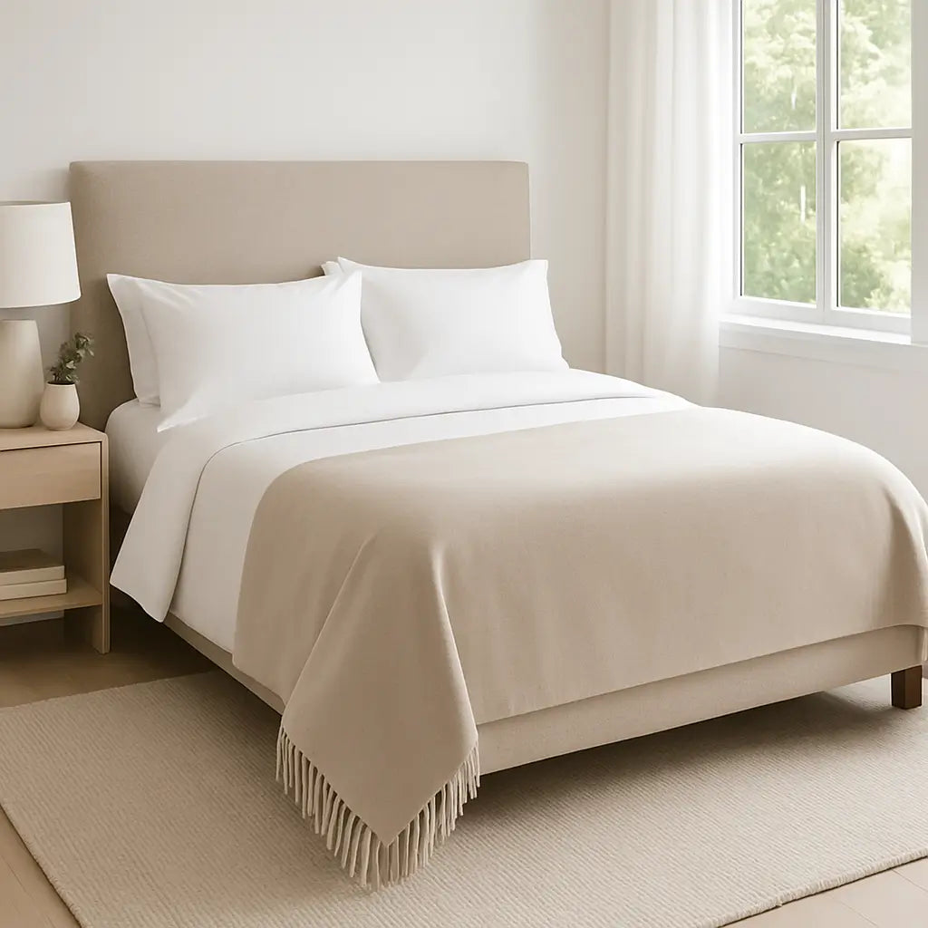100% Cashmere Throw Blanket - 54"x60"