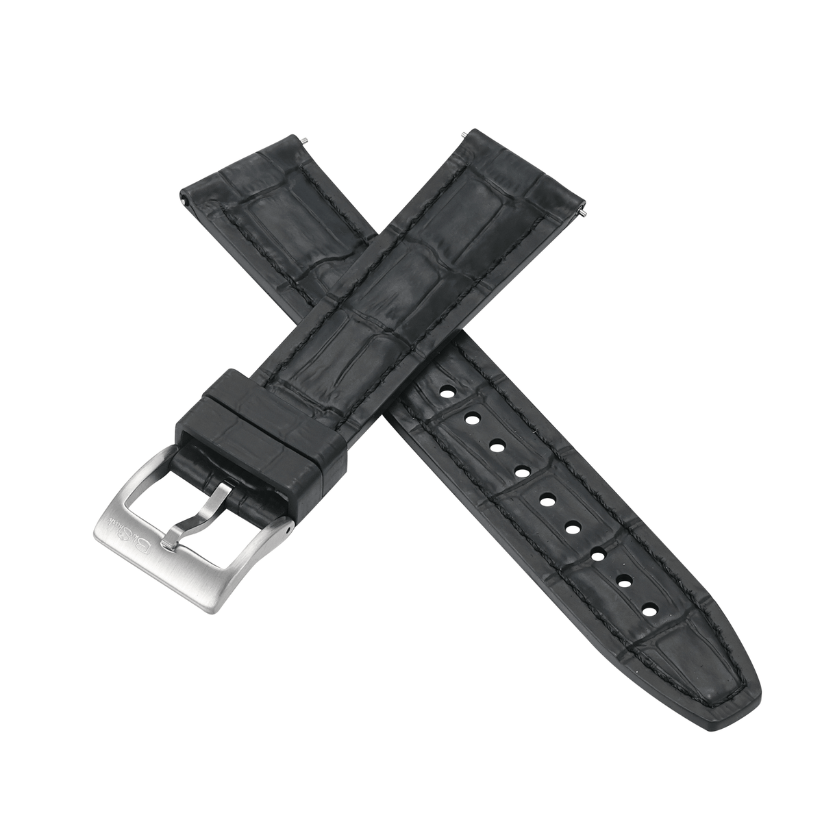 Croc Rubber - Black with Black