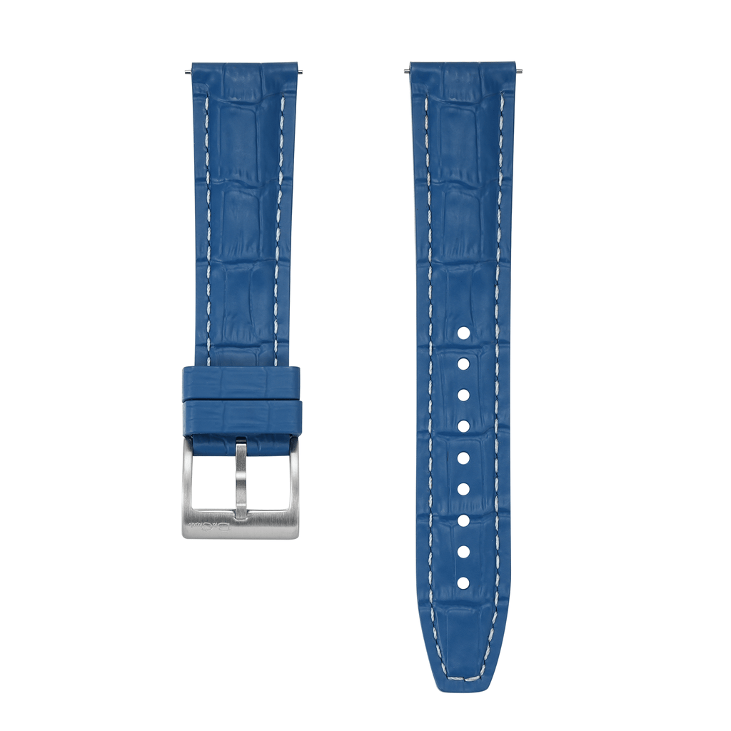 Croc Rubber - Blue with White