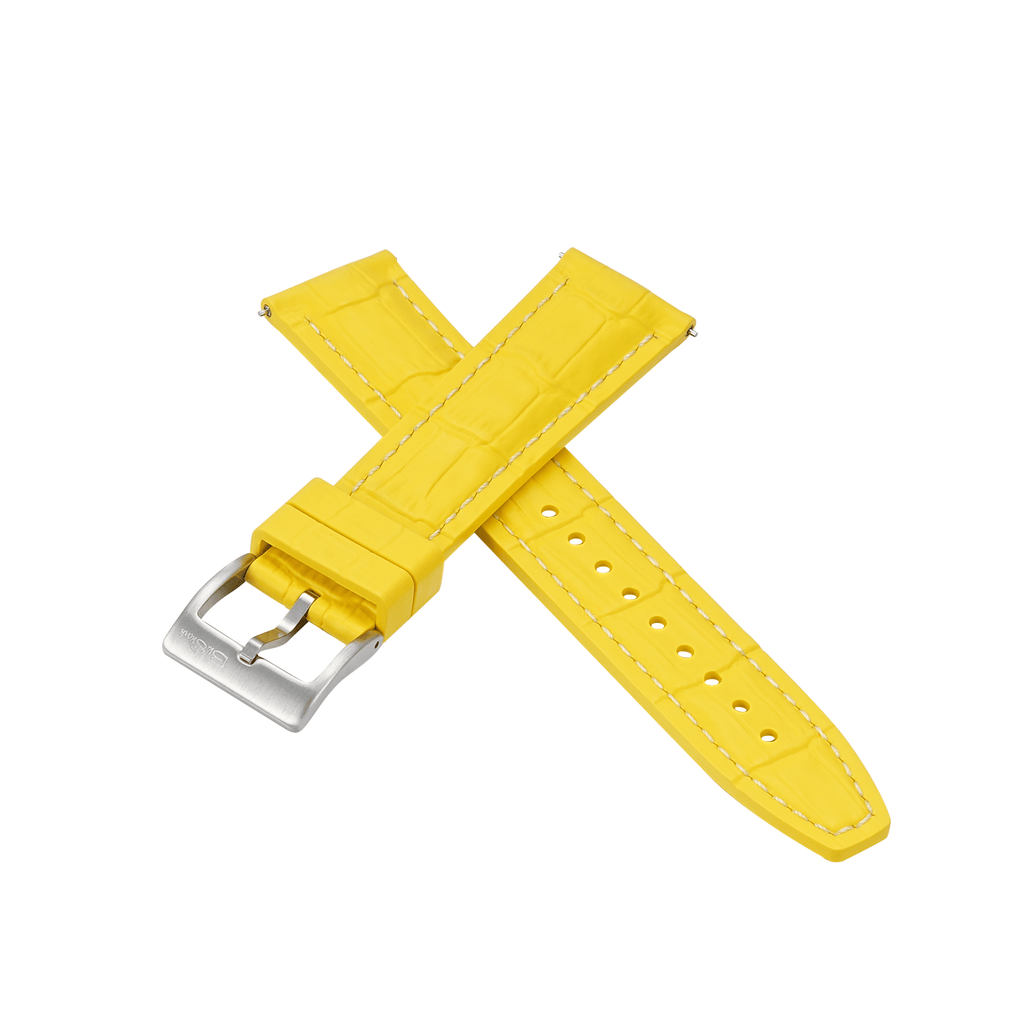 Croc Rubber - Yellow with White