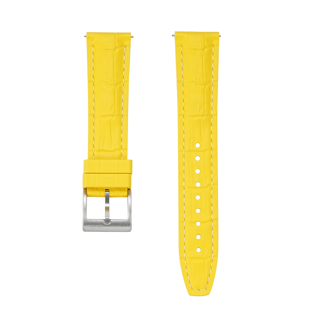 Croc Rubber - Yellow with White