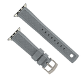 Crosshatch Rubber Band – For Apple Watch - Gray