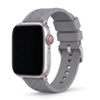 Crosshatch Rubber Band – For Apple Watch - Gray
