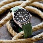 Crosshatch Rubber - Grenade Green