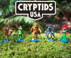 Cryptids USA - Bigfoot Monster Mini Assorted Figurine Toy Set - Archie McPhee
