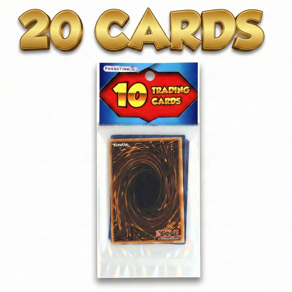 Set of 2 Presstine Yu-Gi-Oh! 10-Card Packs - 20 Cards Total