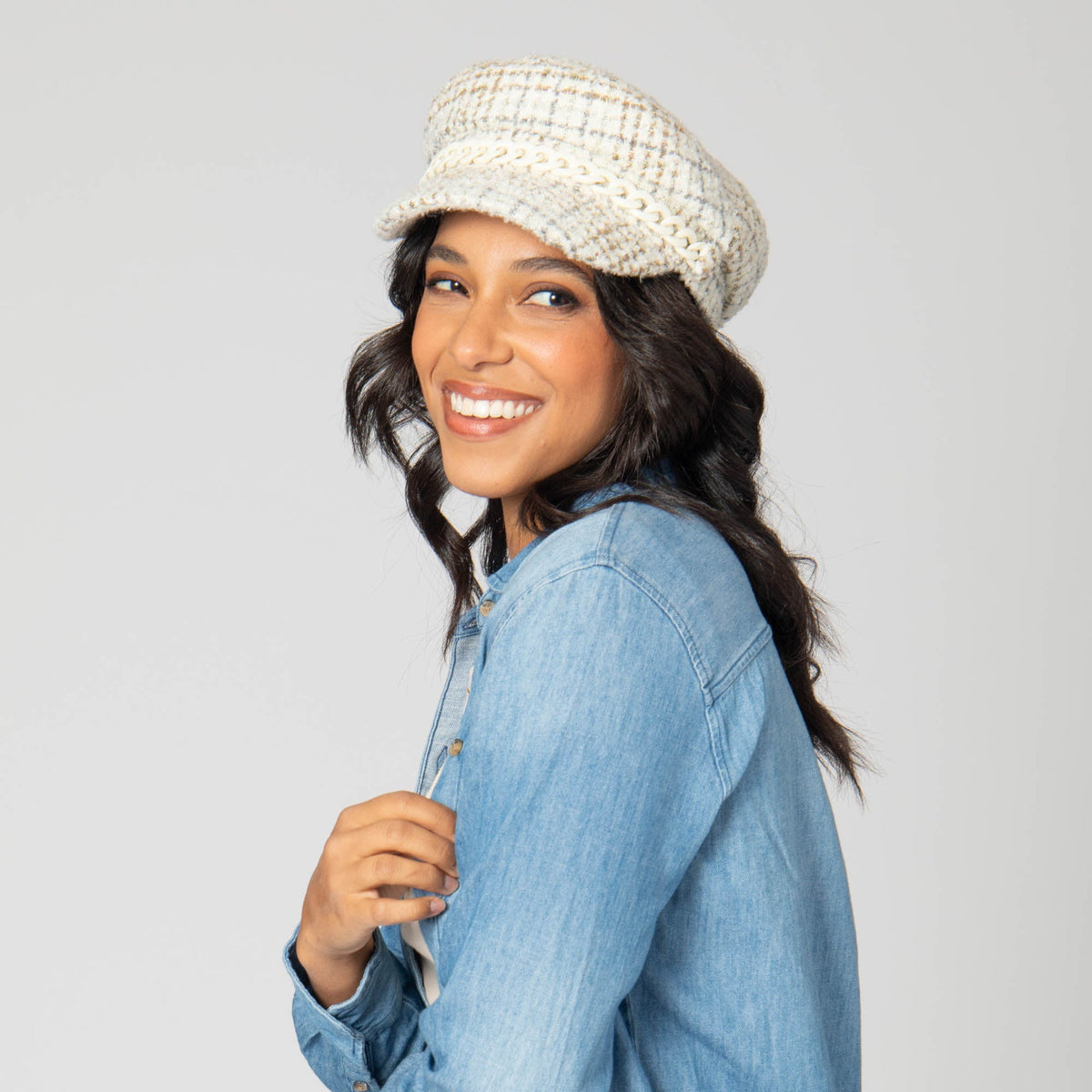 Emmy Lou - Cut & Sew Tweed Cabbie Hat