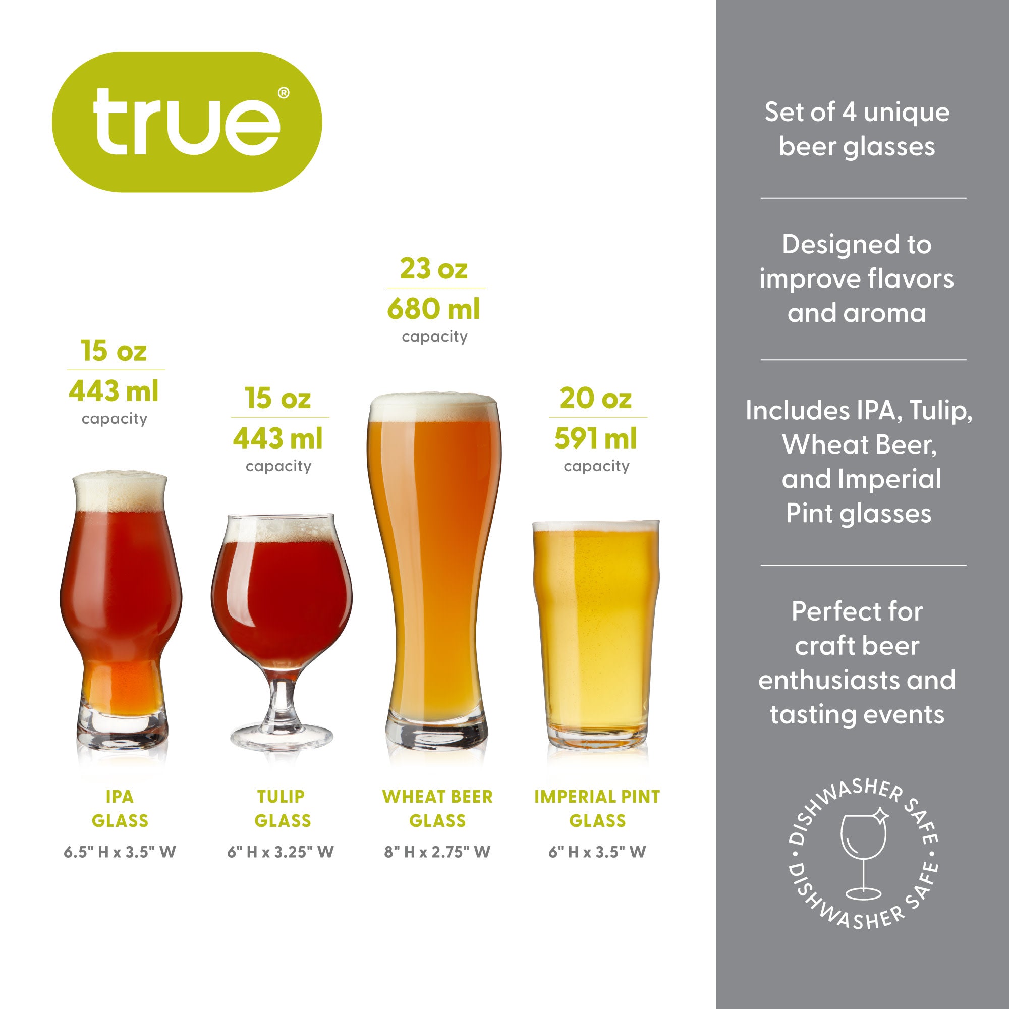 Beer Tasting Kit, Set of 4