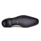Moncalieri // Alligator + Cobra Skin Leather Oxfords // Gray + White