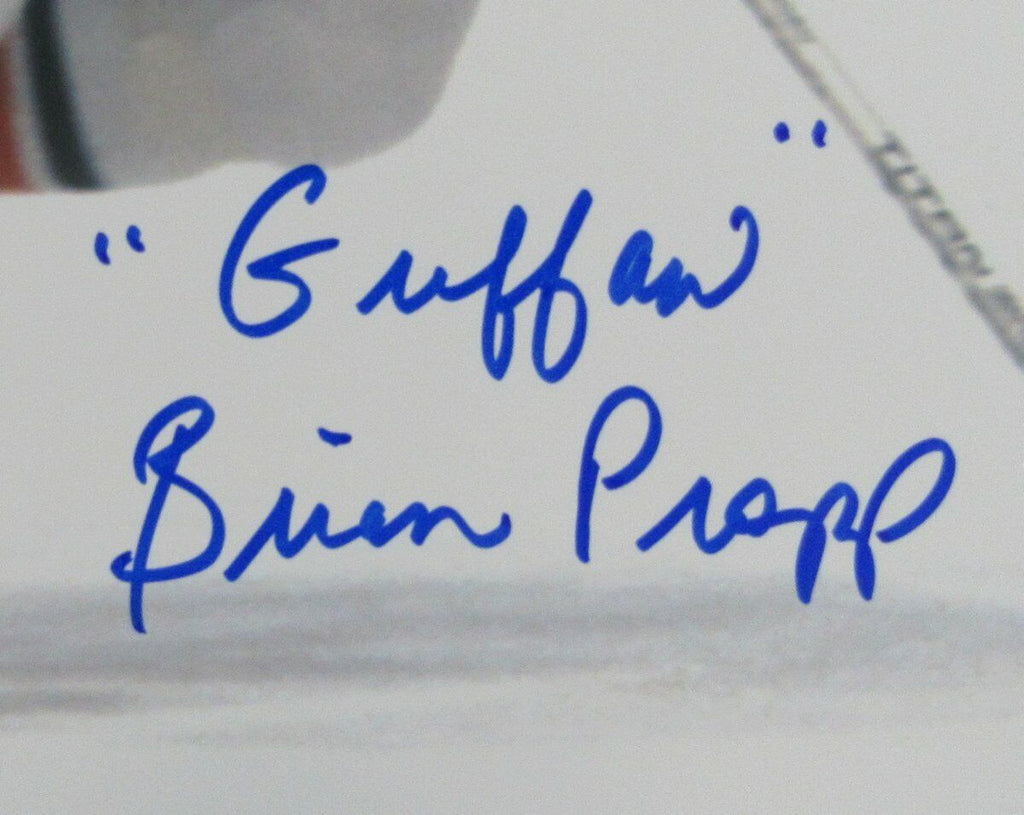 Brian Propp Flyers Autographed/Signed w/inscr 11x14 Photo JSA 127797
