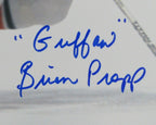Brian Propp Flyers Autographed/Signed w/inscr 11x14 Photo JSA 127797