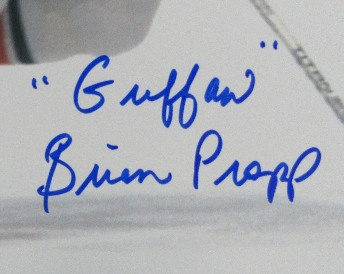 Brian Propp Flyers Autographed/Signed w/inscr 11x14 Photo JSA 127797