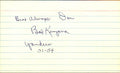 Bob Kuzava New York Yankees d.2017 Signed/Autographed 3x5 Index Card 162512