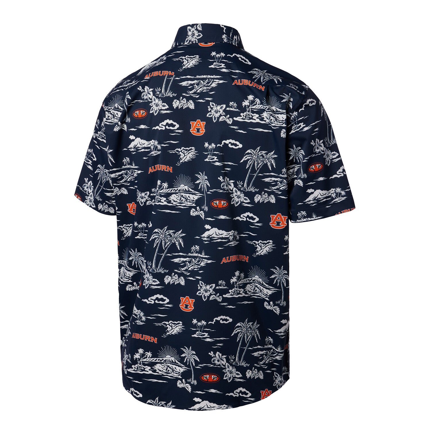 Auburn University Performance Button Front // Blue