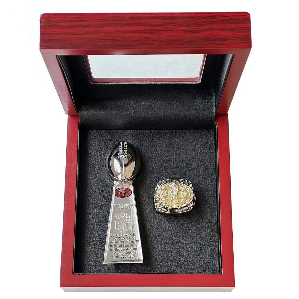 San Francisco 49ers Dynasty Era Ring & Trophy Set – Championship Replica Collector Display