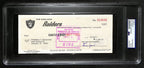Al Davis HOF Signed/Autographed 8.5x3.5 Bank Check Raiders PSA/DNA 193239