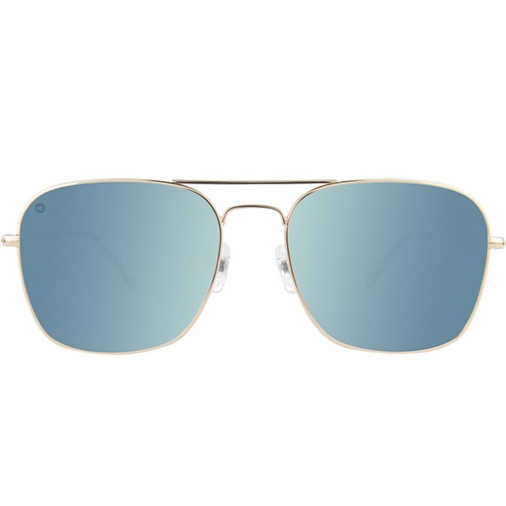 Mount Evans Polarized Sunglasses // Gold + Sky Blue