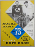 1975 Notre Dame College Football Dope Book Yearbook 192249