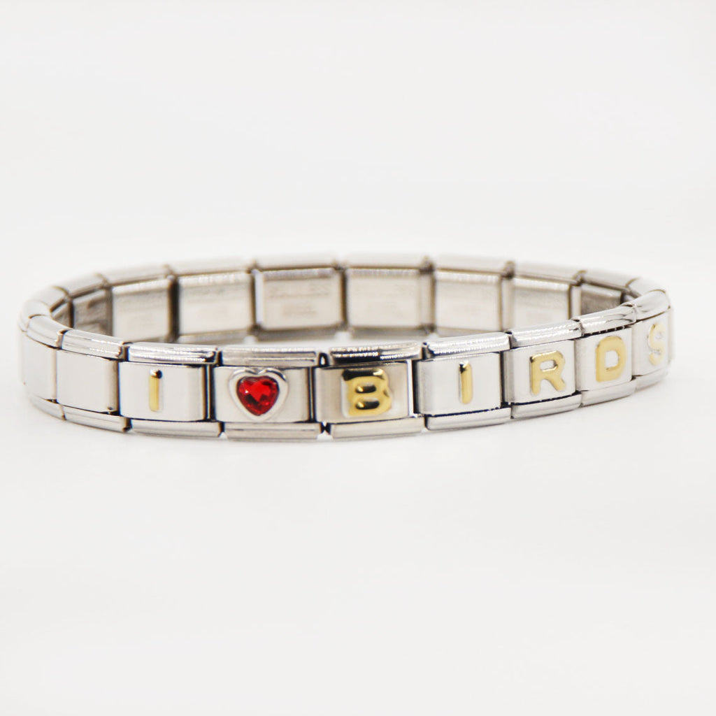 GO BIRDS  Italian Charm Bracelet -Game Day & Special Gift for Eagles Fans
