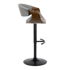 Curvo - Mid Century Modern Adjustable Barstool With Swivel (Set of 2)