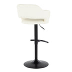 Margarite - Contemporary Adjustable Barstool With Swivel (Set of 2)