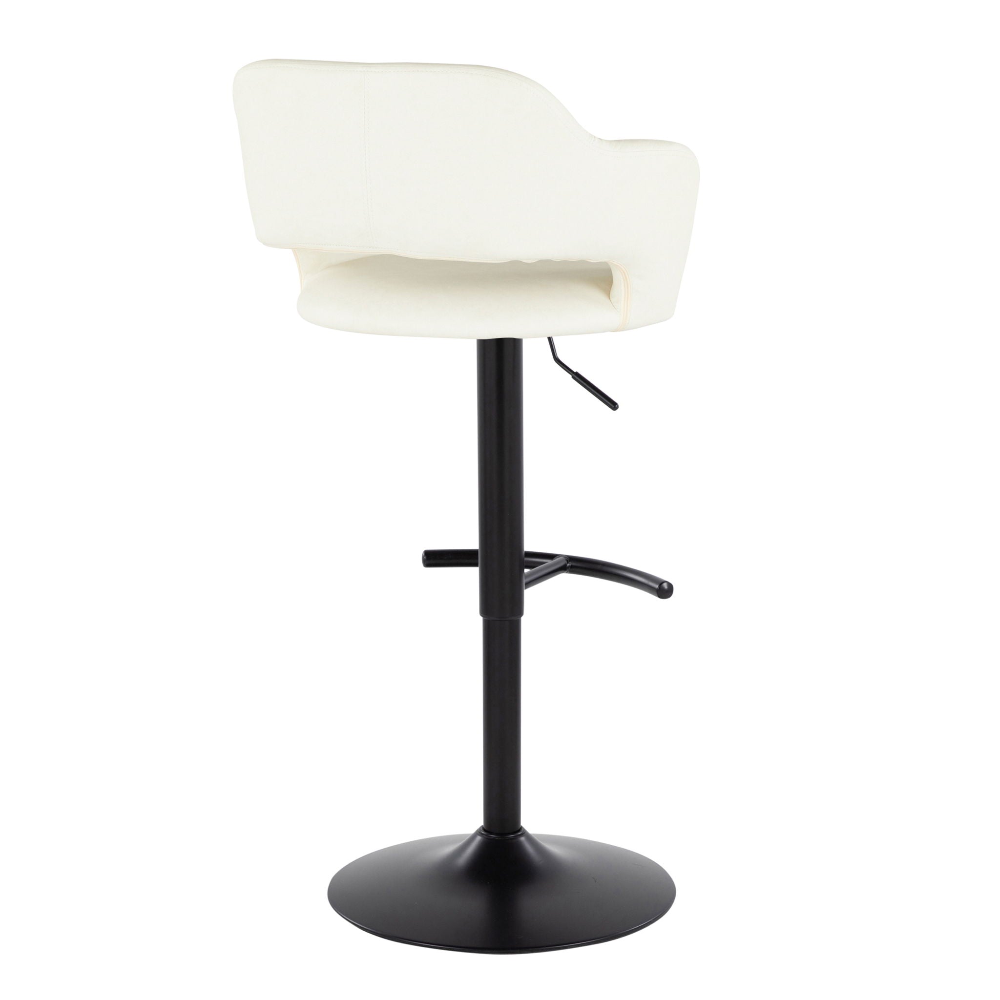 Margarite - Contemporary Adjustable Barstool With Swivel (Set of 2)