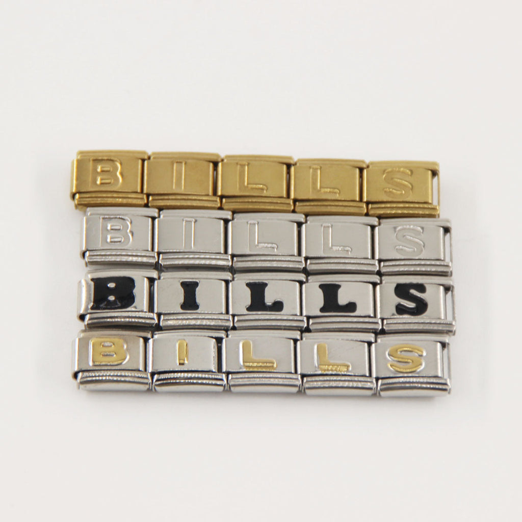 Buffalo Bills Italian Charm Bracelet – Perfect Fan Gift for Birthday, Christmas, Valentine’s Day & Game Day