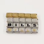 Buffalo Bills Italian Charm Bracelet – Perfect Fan Gift for Birthday, Christmas, Valentine’s Day & Game Day