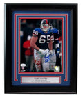 Bart Oates Signed 8x10 Photo New York Giants Framed JSA 187251