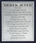 Derek Jeter HOF 8x10 Photo Collage with HOF Patch Yankees Framed 177205