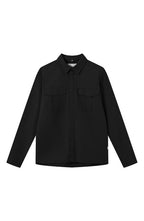Les Deux Men's Laurel Solid Organic Cotton Twill Button-Up Shirt in Black