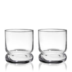 Mercury Crystal Lowball Tumblers, Set of 2