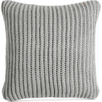 Charter Club Knit Throw Pillow 20" Smoke Gray Damask Designs