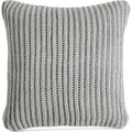 Charter Club Knit Throw Pillow 20" Smoke Gray Damask Designs