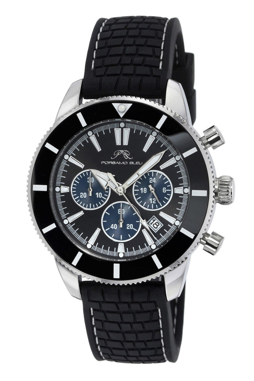 Porsamo Bleu Men's Brandon Silicone Watch 1013ABRR